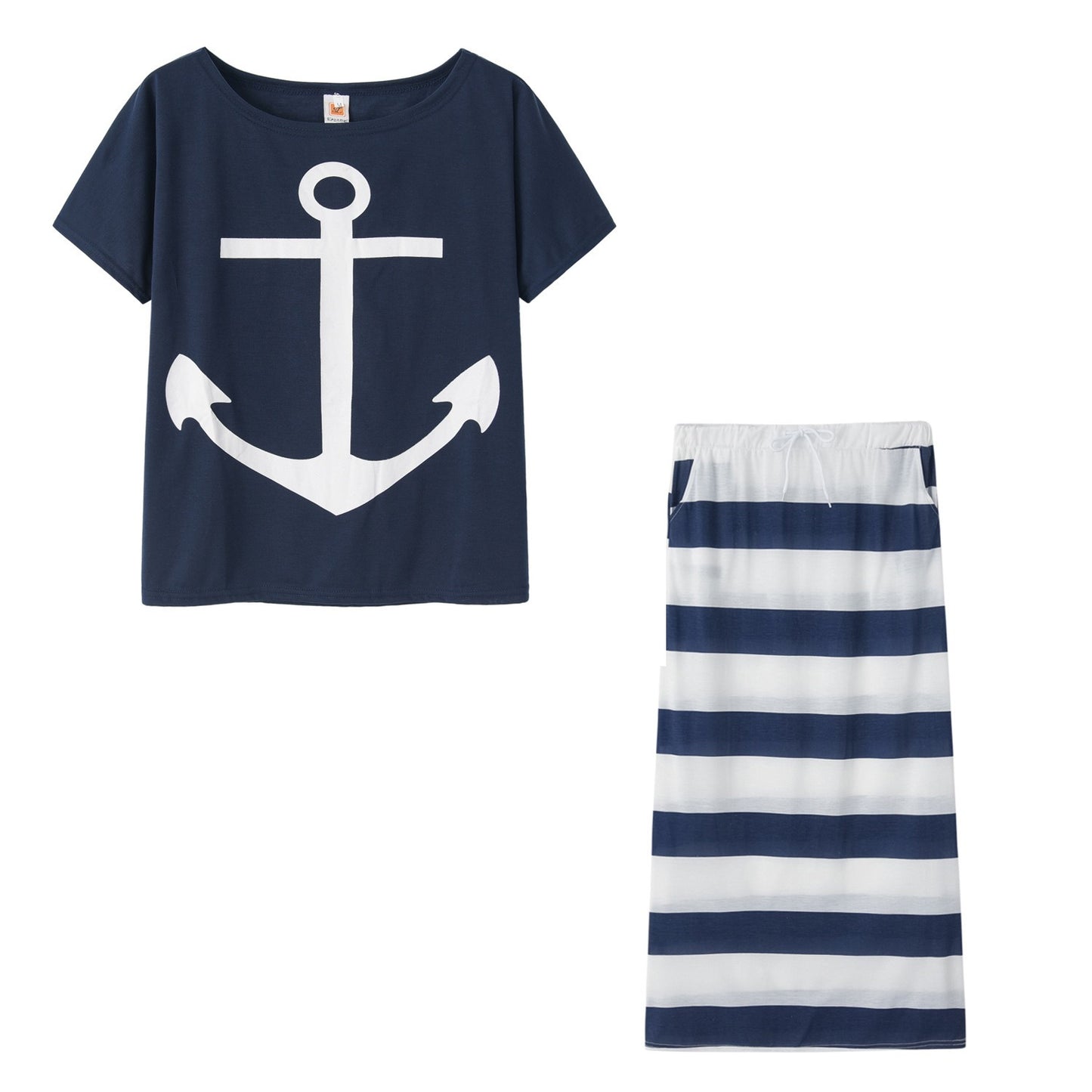 New European and American Navy Style Casual Set