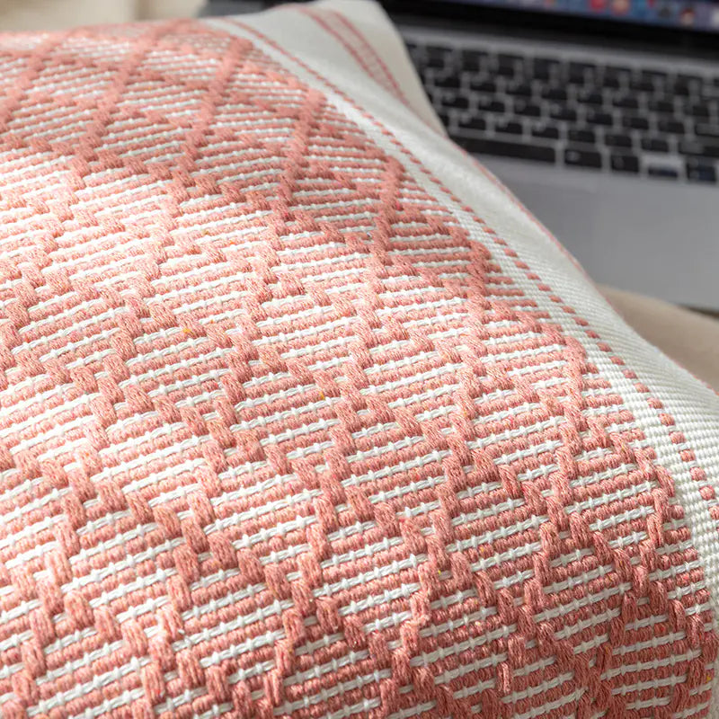 Bohemian Blue & Black Tasseled Pillow Cover