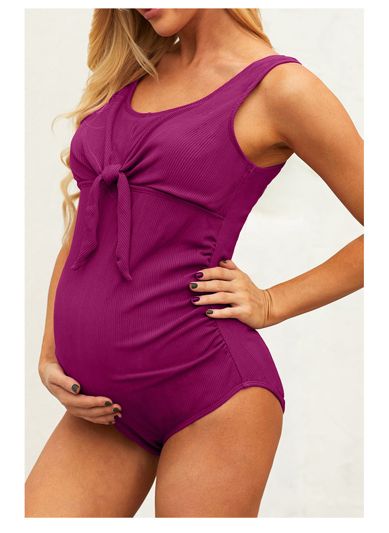Maternity Swimming One Piece Swimsuit