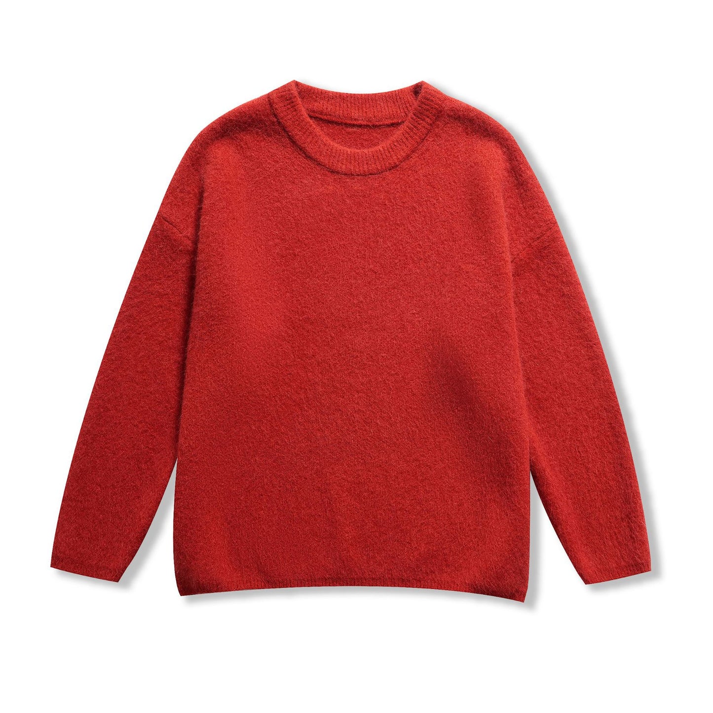 Solid color warm and thick sweater