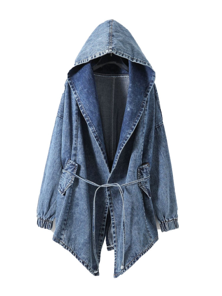 Denim Jackets Oversized Hoodie