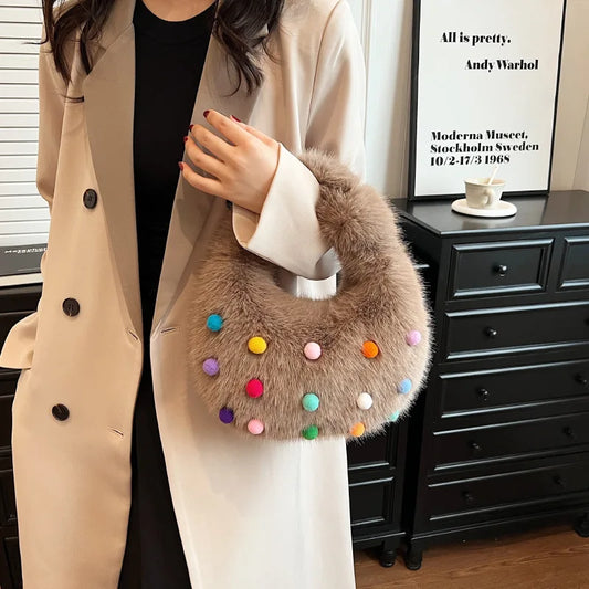 Colour Hairball Cloud Bag