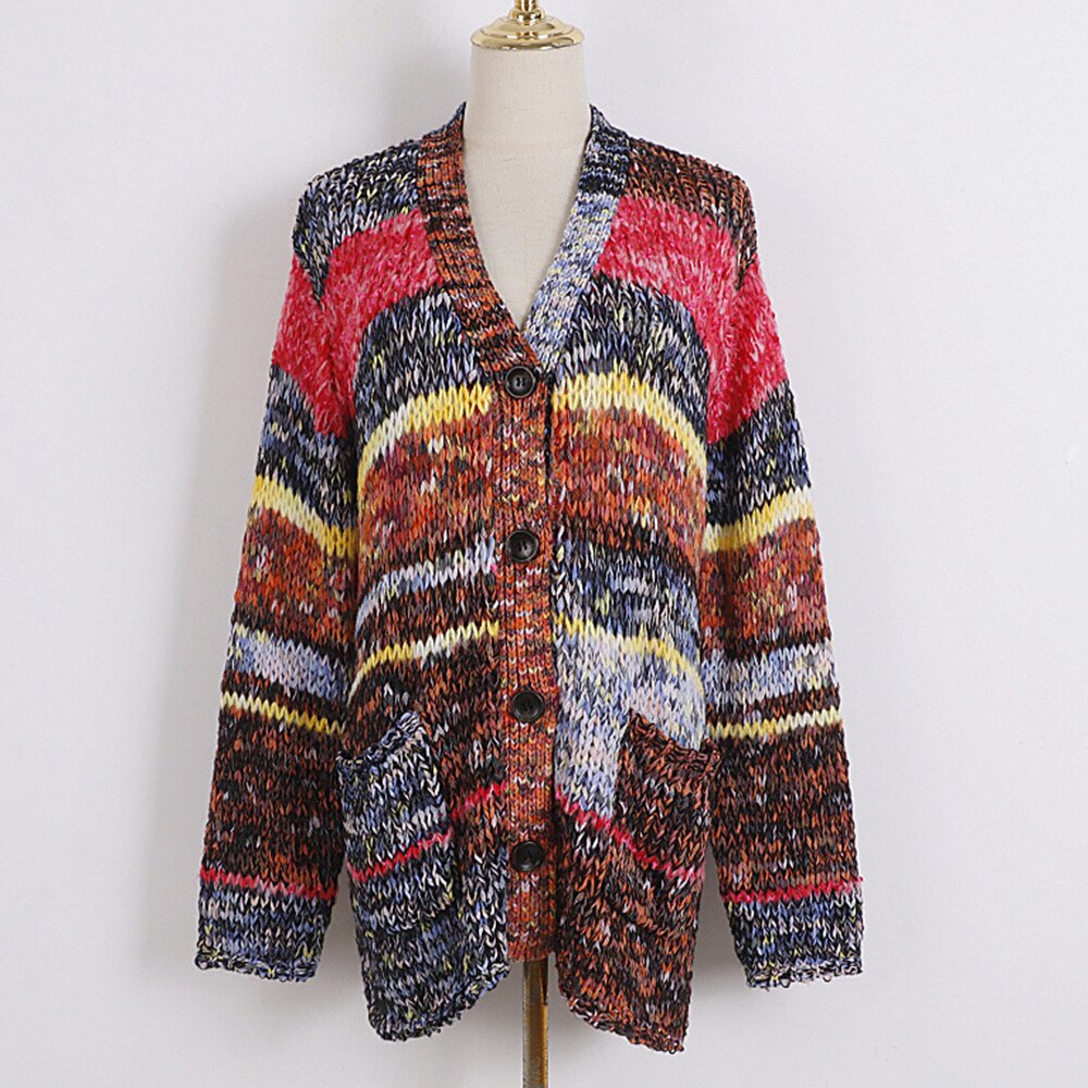 Hit Colour Spliced Single Breasted Coat