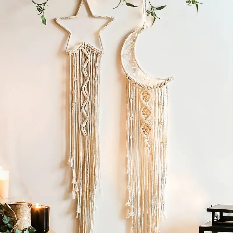 Boho Moon Dream Catcher 8x41in