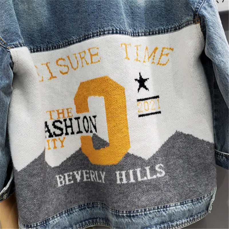 Streetwear Women Jeans Jacket