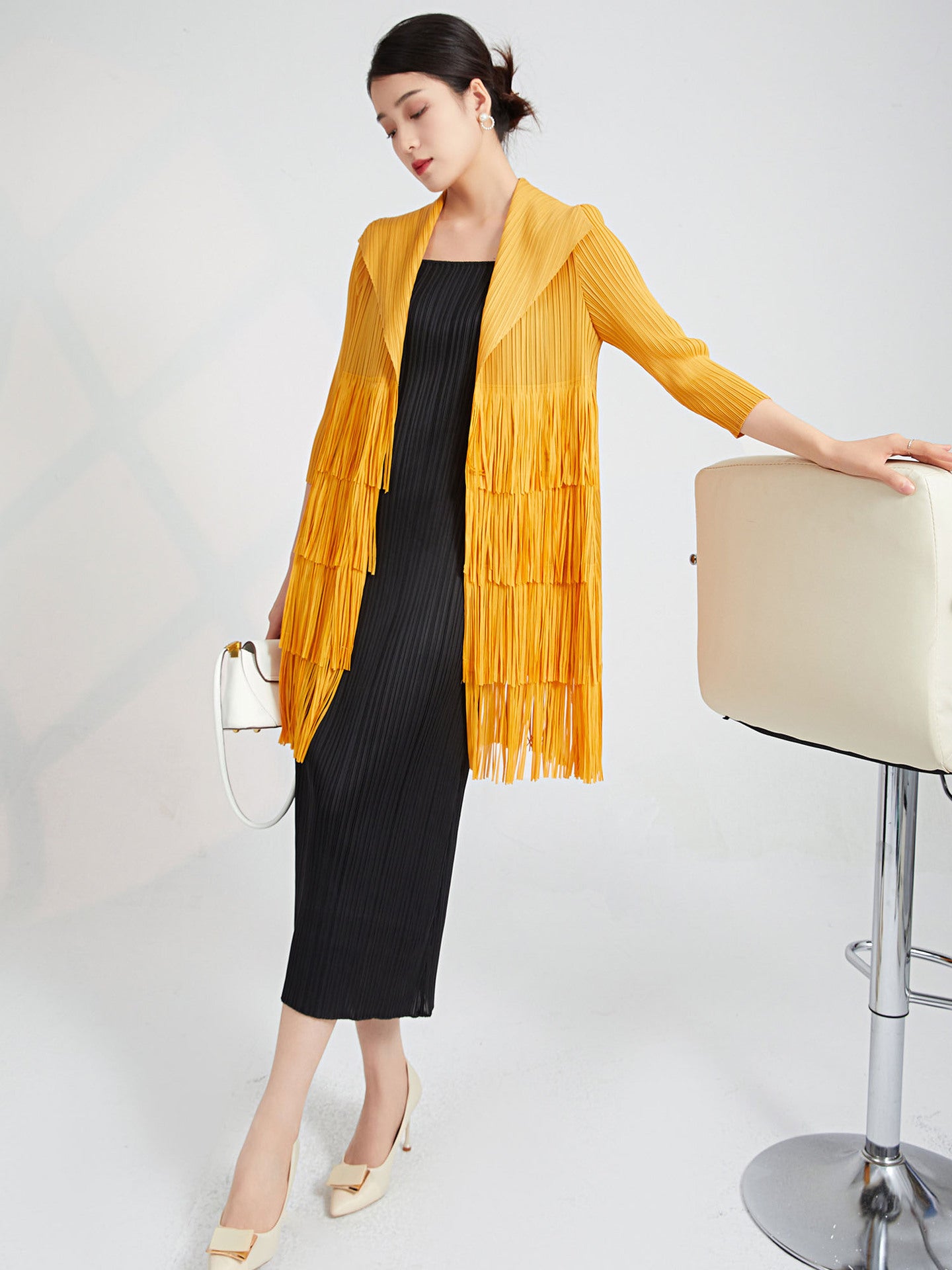 Pleated Trench Coat