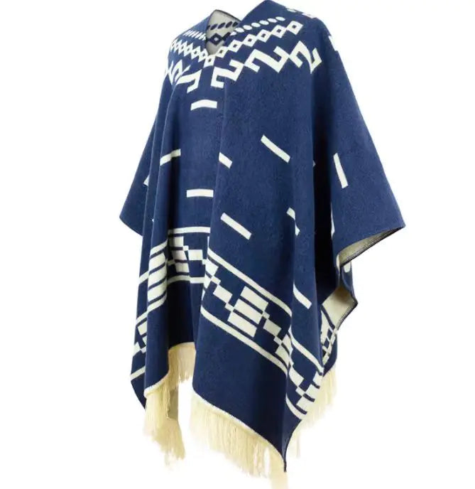 Elegant Tassel Fashion Cloak Dress