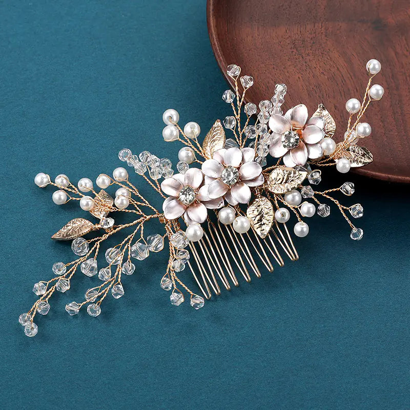 Handcrafted Pearl Bridal Hair Accessories for Dresses