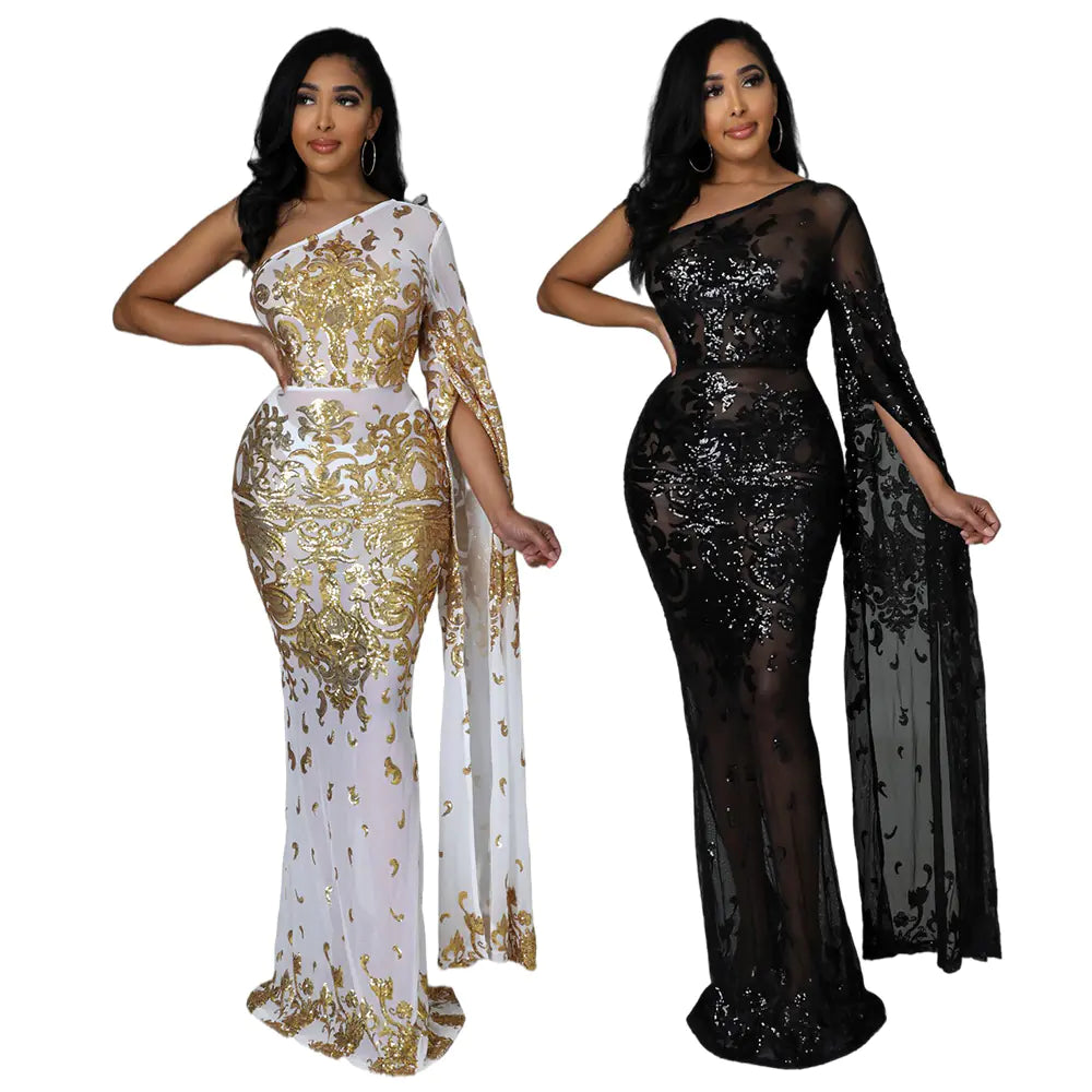 Chic European Beaded Event Gowns