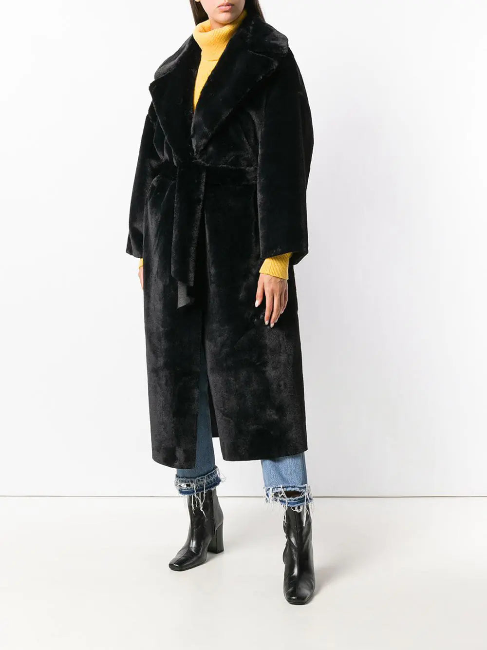 Chic Faux Fox Fur Winter Coat