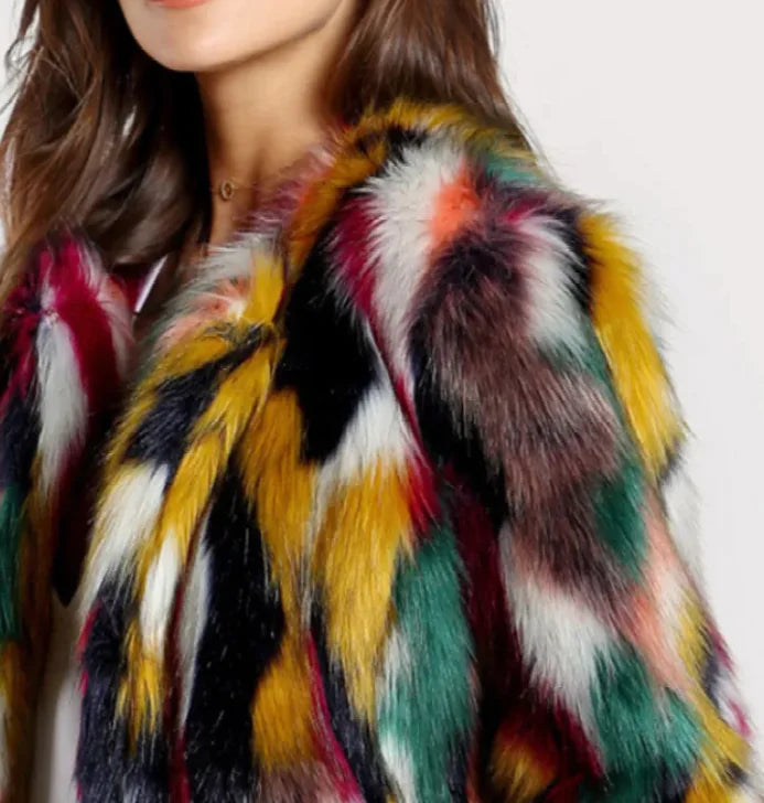 Ladies Fashion Faux Fur Jackets