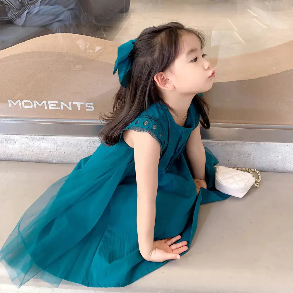 Summer Cotton Sleeveless Dresses for Baby Girls