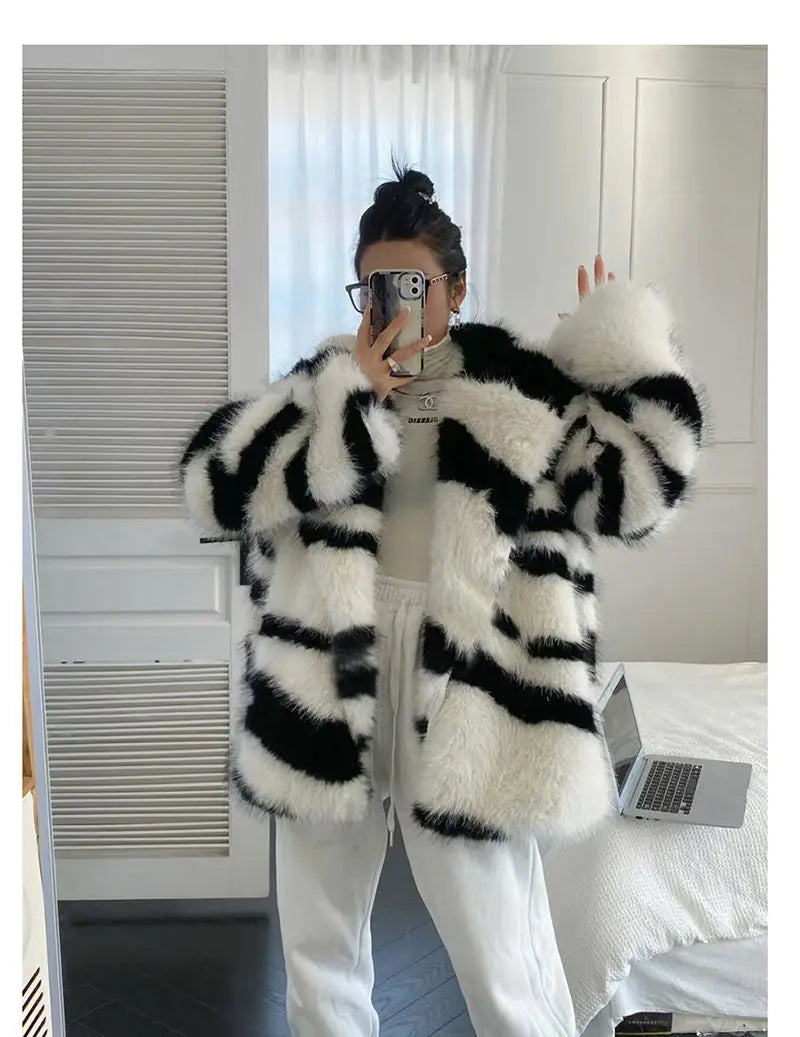 Autumn Winter Fur Coat
