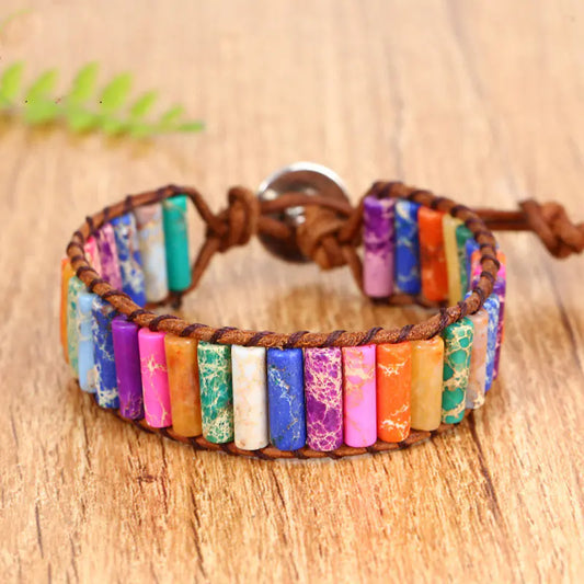 Colorful Emperor Stone Bracelet for Women - Boho Jewelry