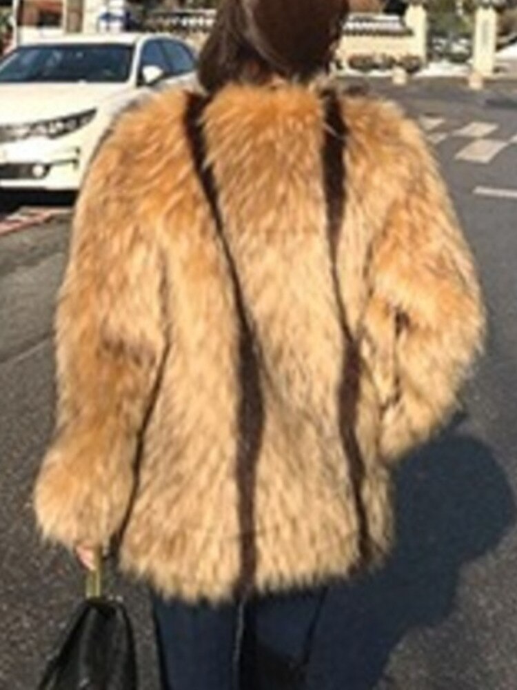 Fashion Women's Faux Fur Coat