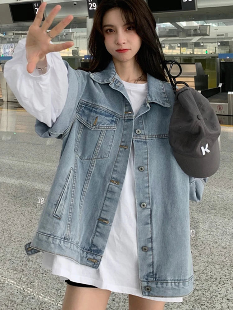 Half Sleeve Denim Jacket