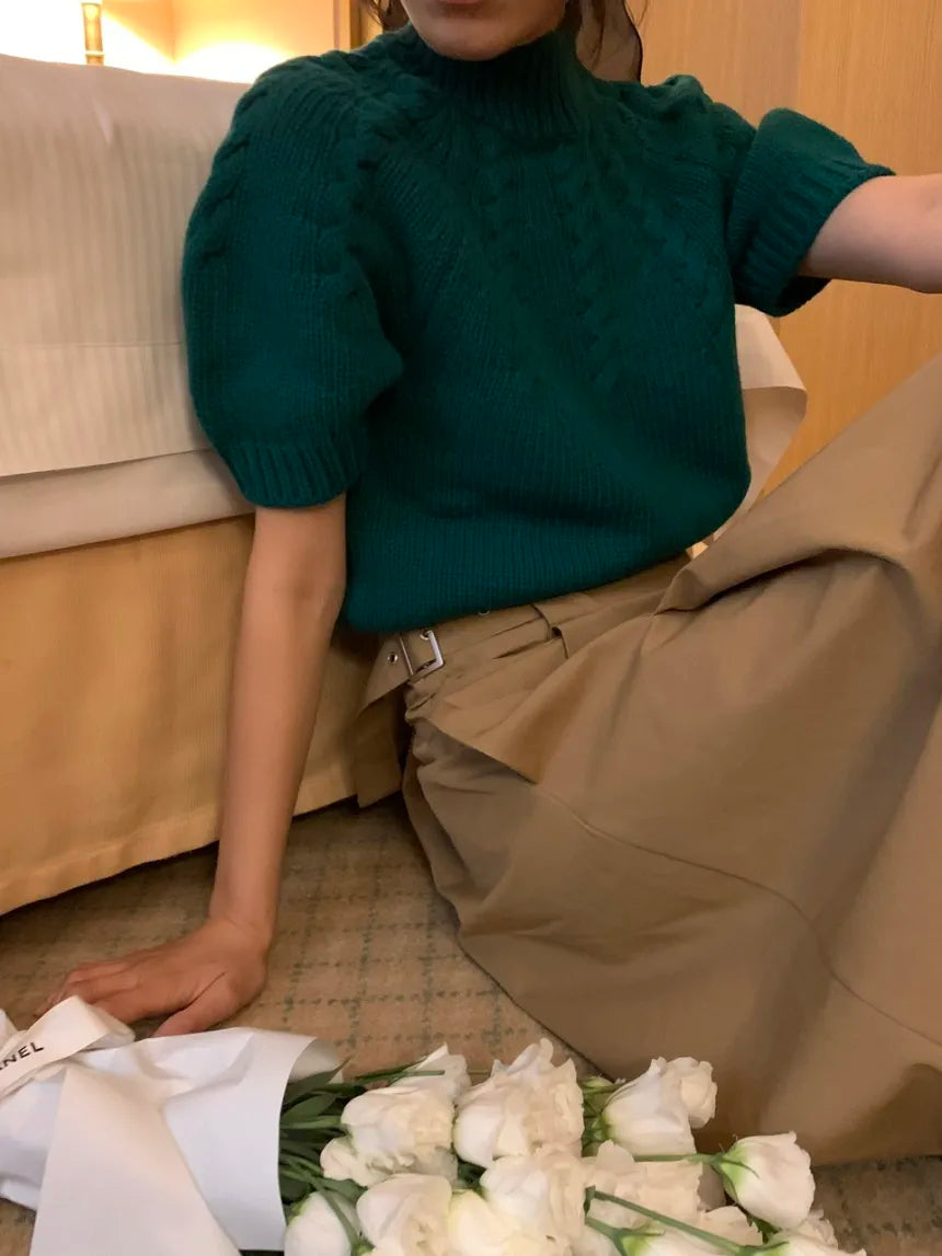Stand Collar Sweater Pullover