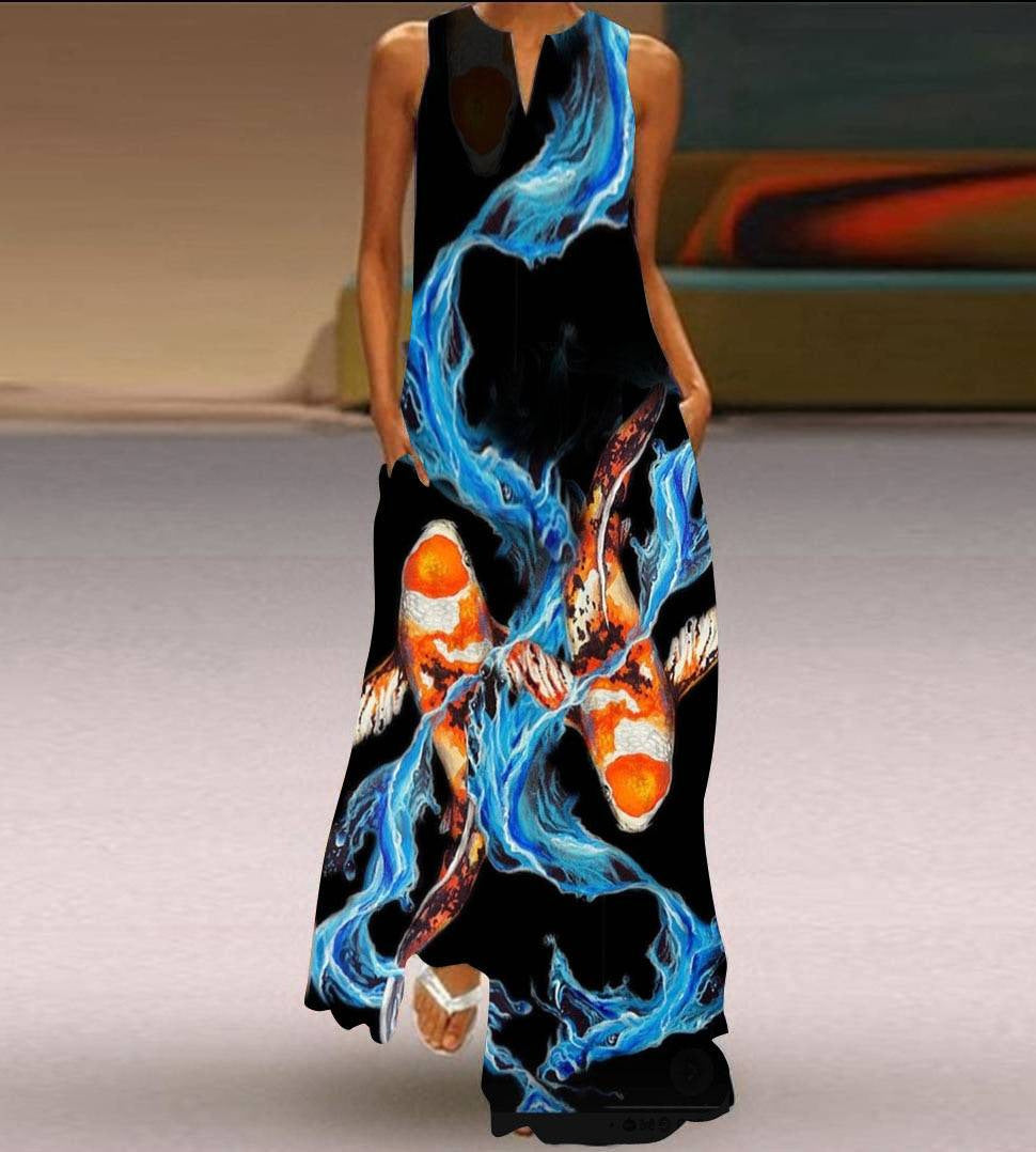 Sleeveless Long Dress