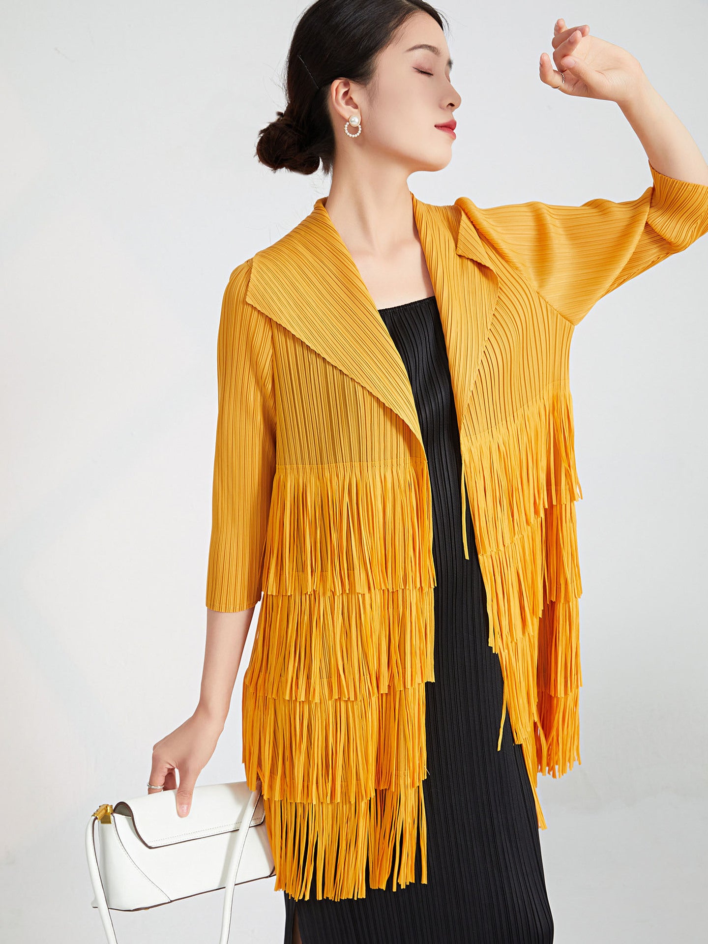 Pleated Trench Coat