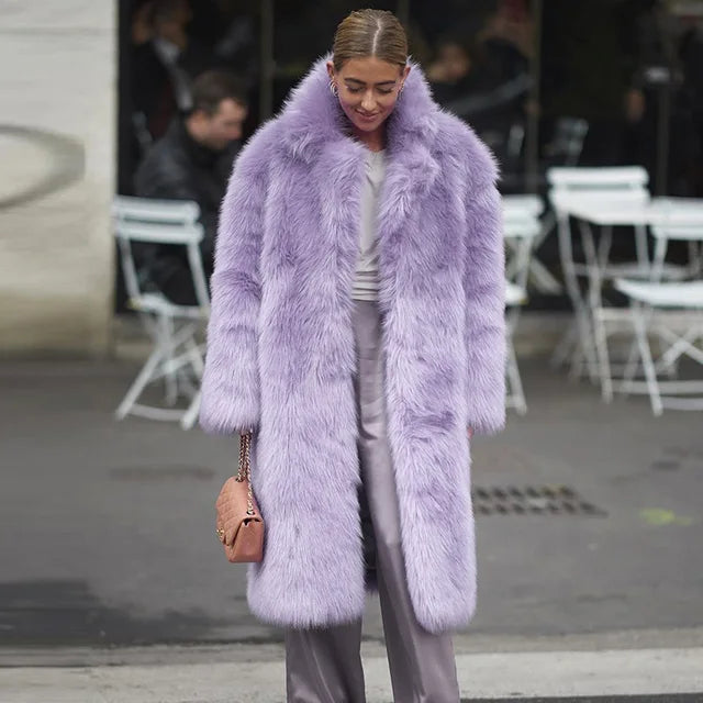 Fashion Women's Faux Fur Coat