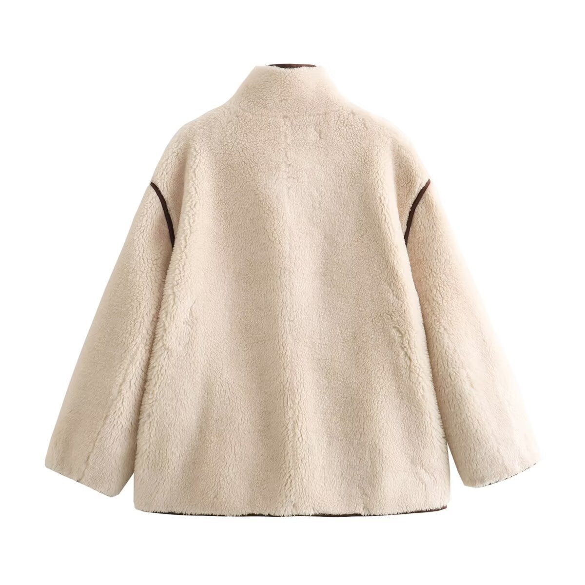 Casual Fur-lined Embroidered Fleece