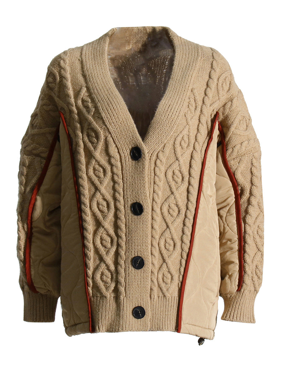 Design Sense Cotton Padded  Cardigan