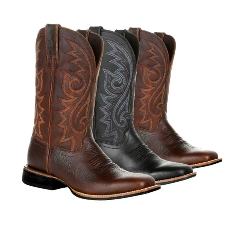 Rugged Western High Tube Boots