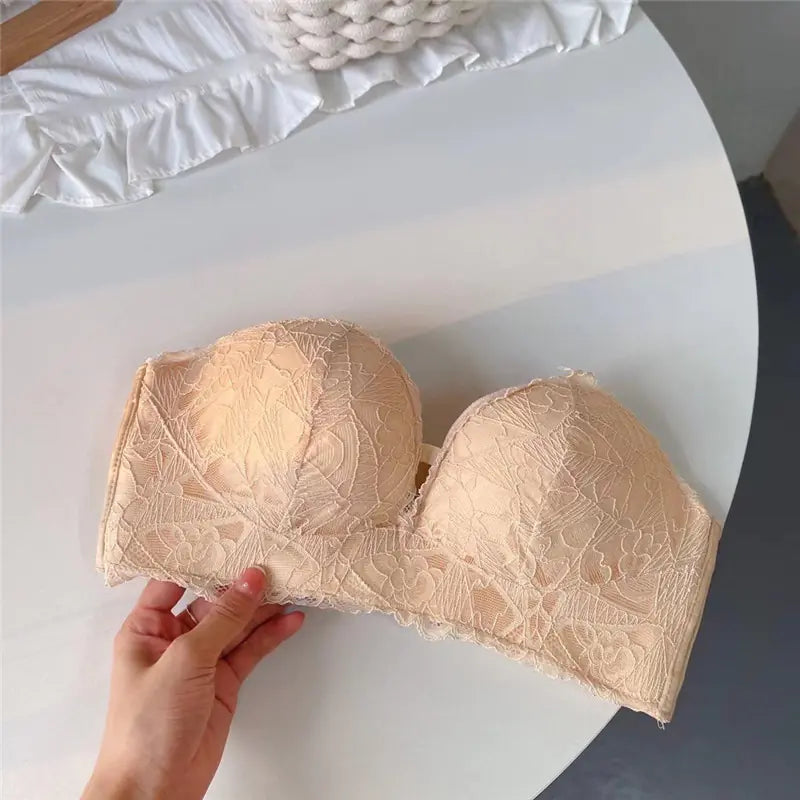 Strapless Lace Bra for Summer Wedding Dresses