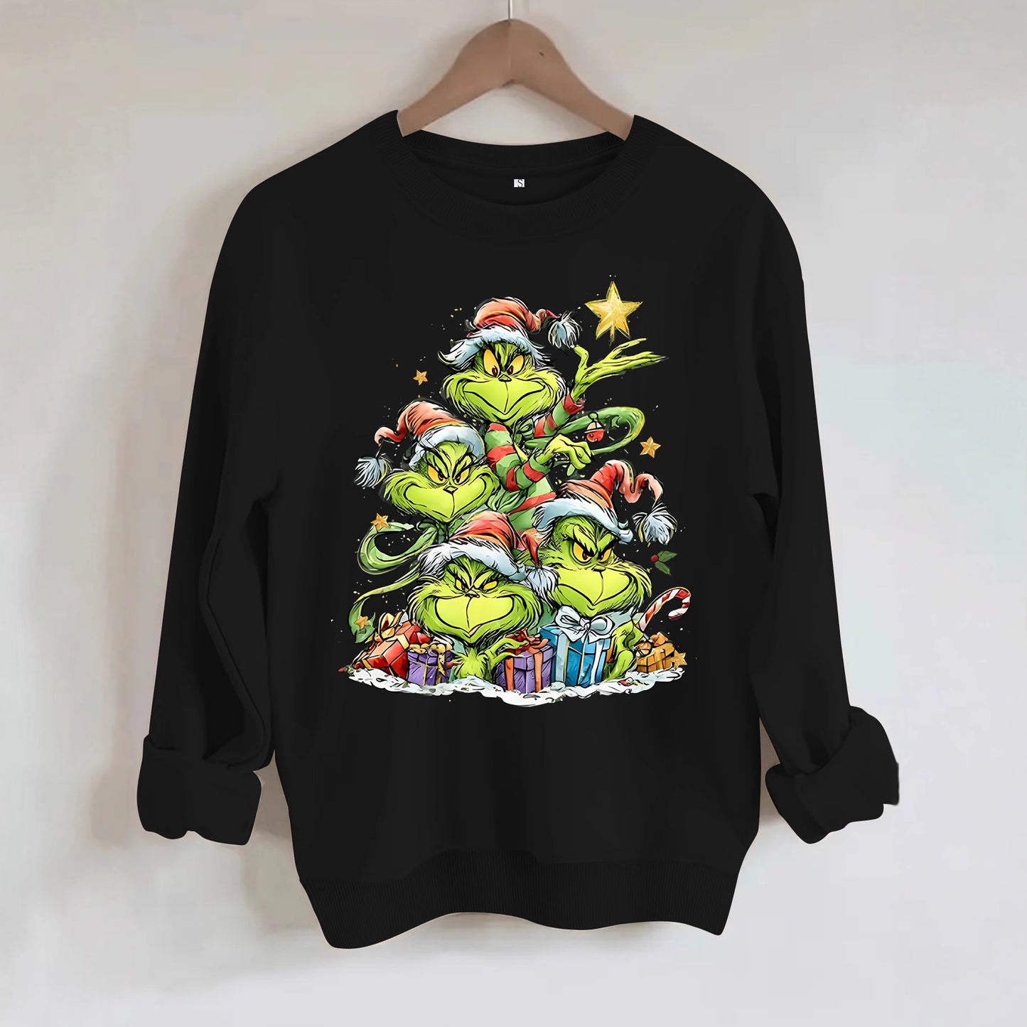 Long sleeved round neck shirt Grinch
