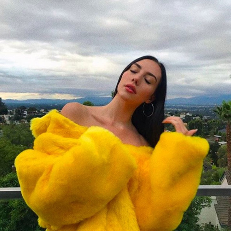 I AM Gia Faux Fur Coat