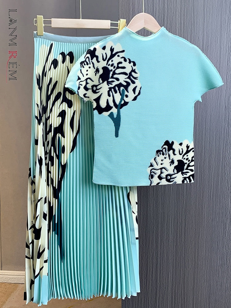 Cause Pleated T-shirt Round Neck