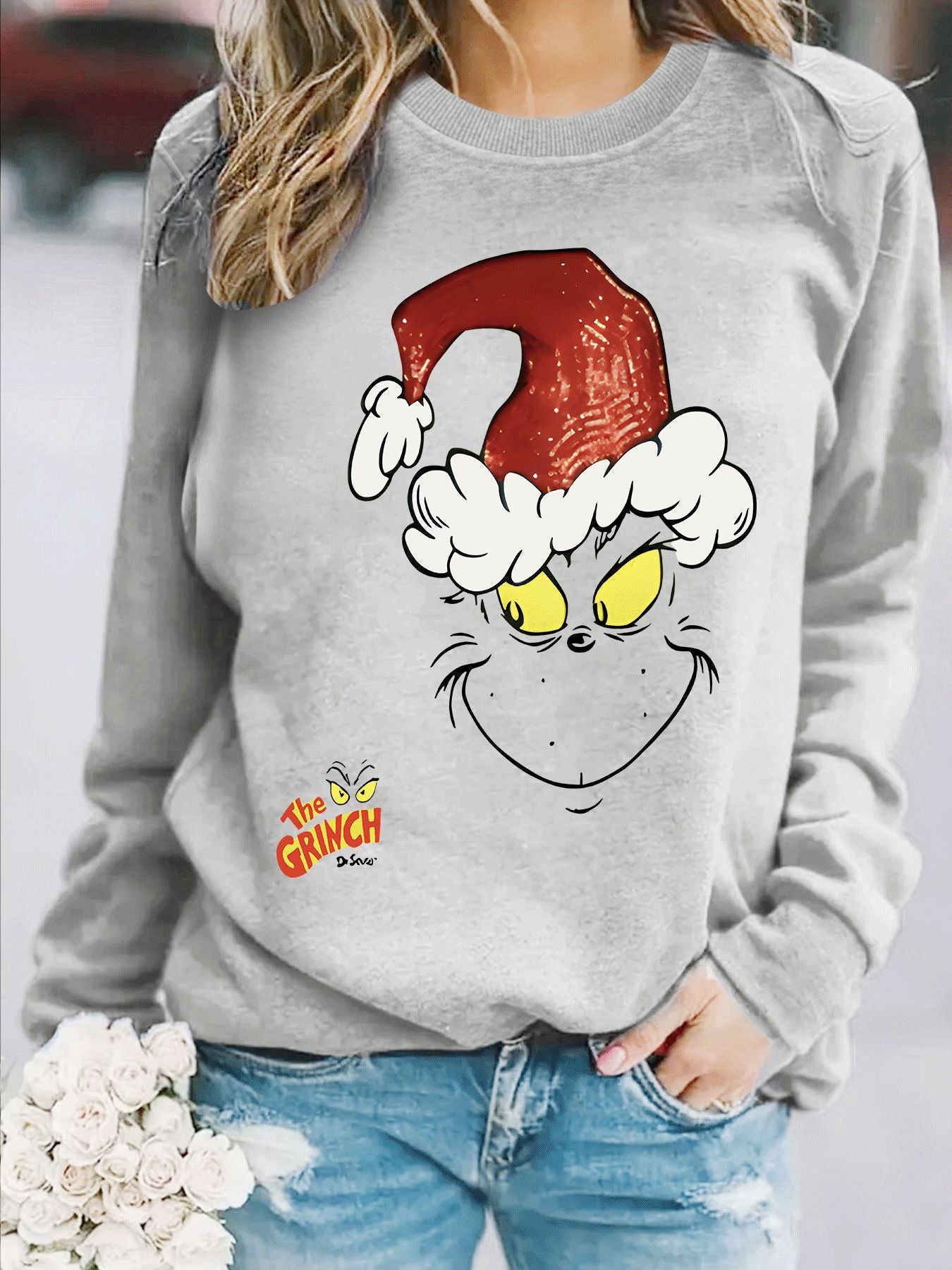 Cartoon Grinch Christmas Jumper