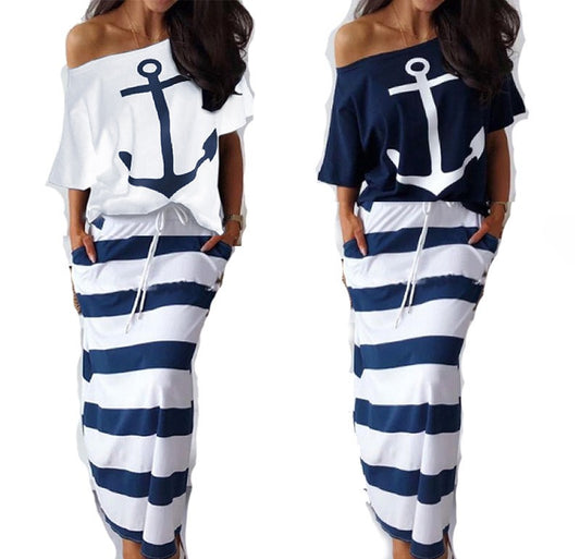 New European and American Navy Style Casual Set