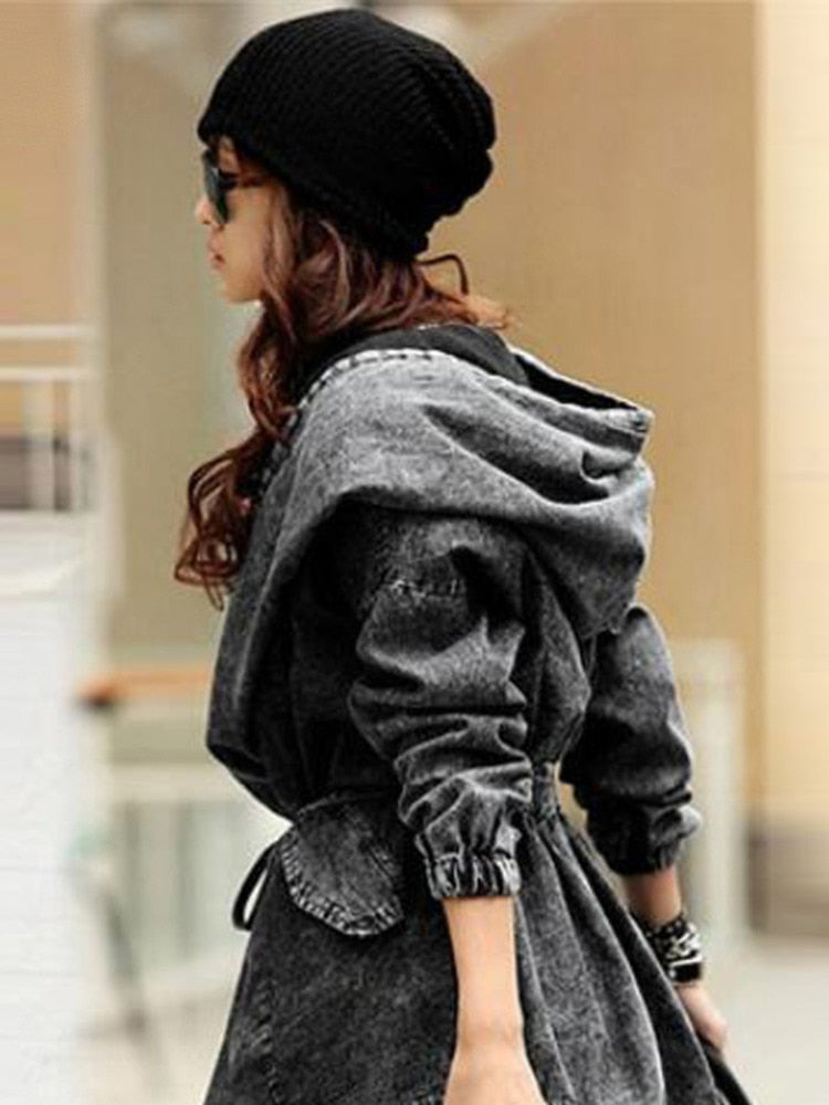 Denim Jackets Oversized Hoodie