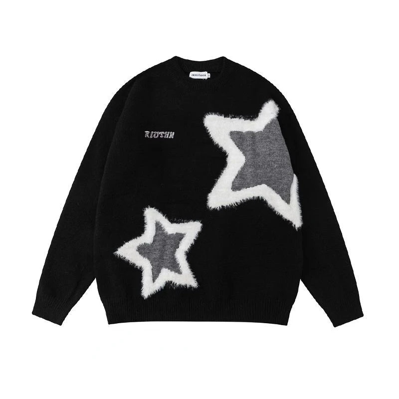 Star Flocked Sweater