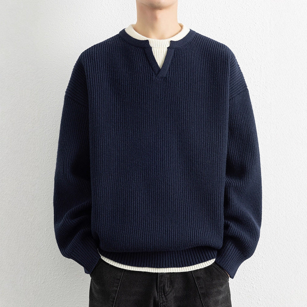Faux Two-Piece Sweater