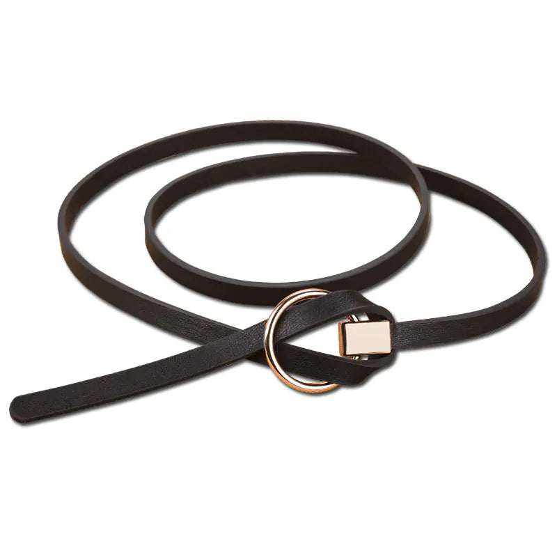 Chic Faux Leather Dress Belt