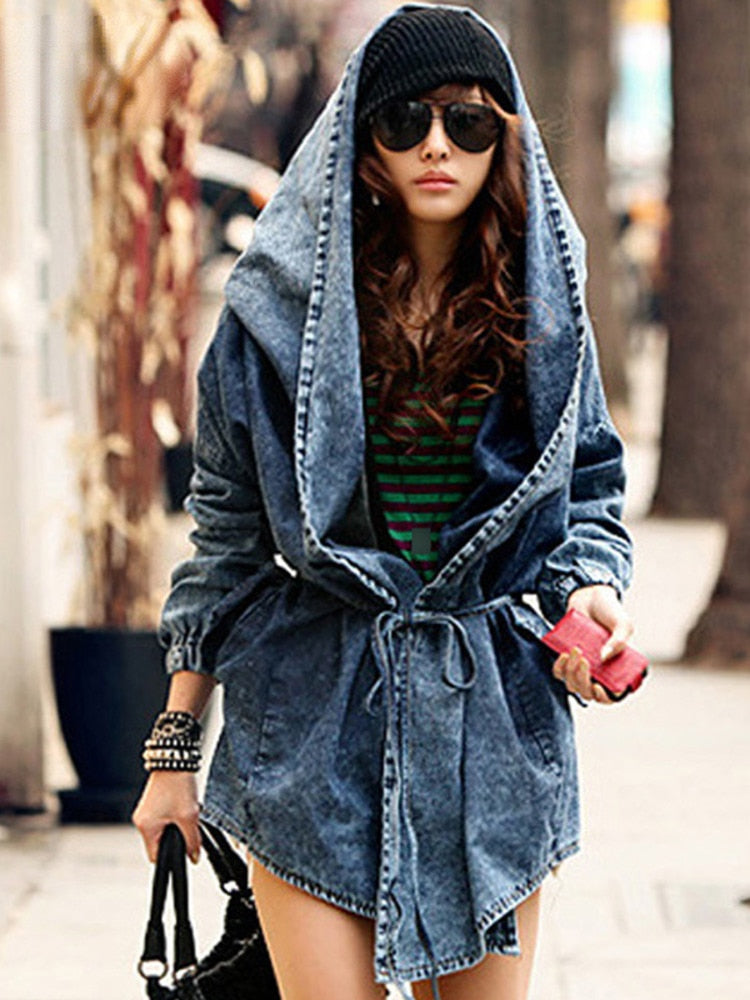 Denim Jackets Oversized Hoodie