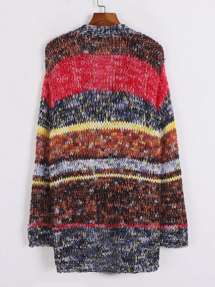 Hit Colour Spliced Single Breasted Coat