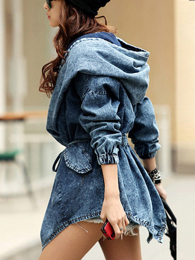 Denim Jackets Oversized Hoodie
