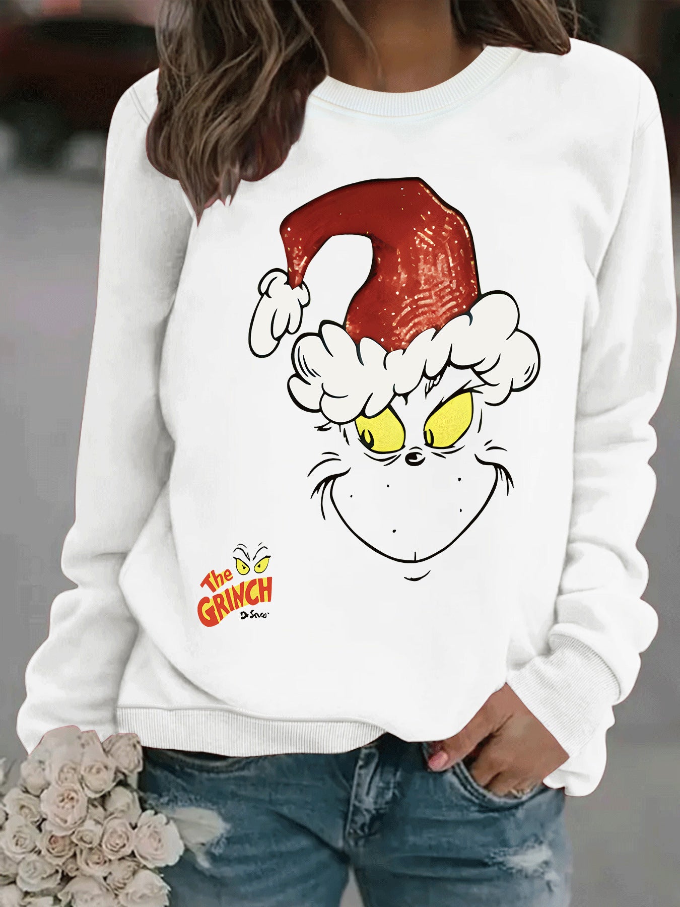 Cartoon Grinch Christmas Jumper
