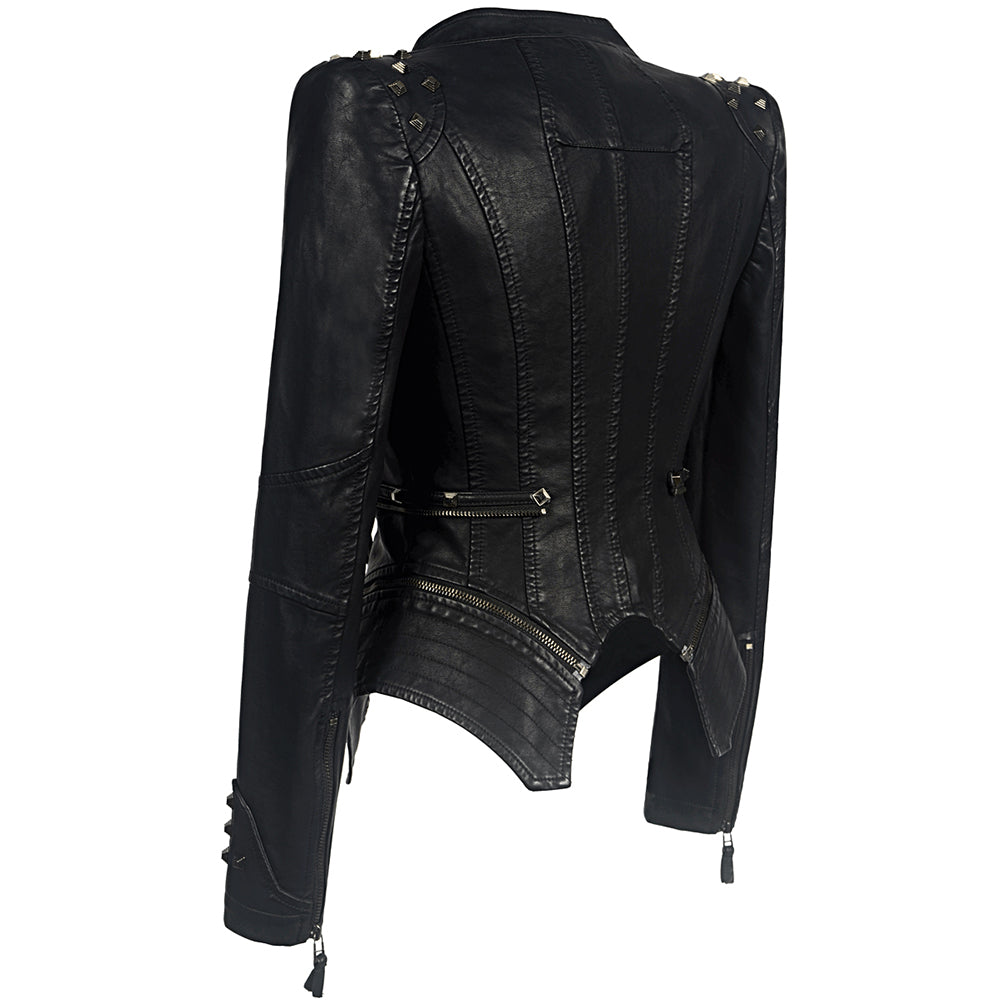 Jacket Women Faux Leather