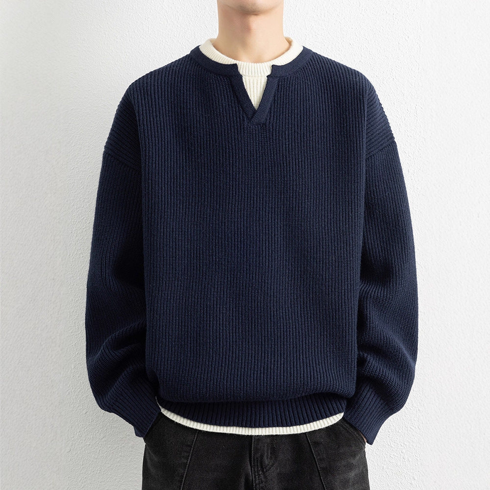 Faux Two-Piece Sweater