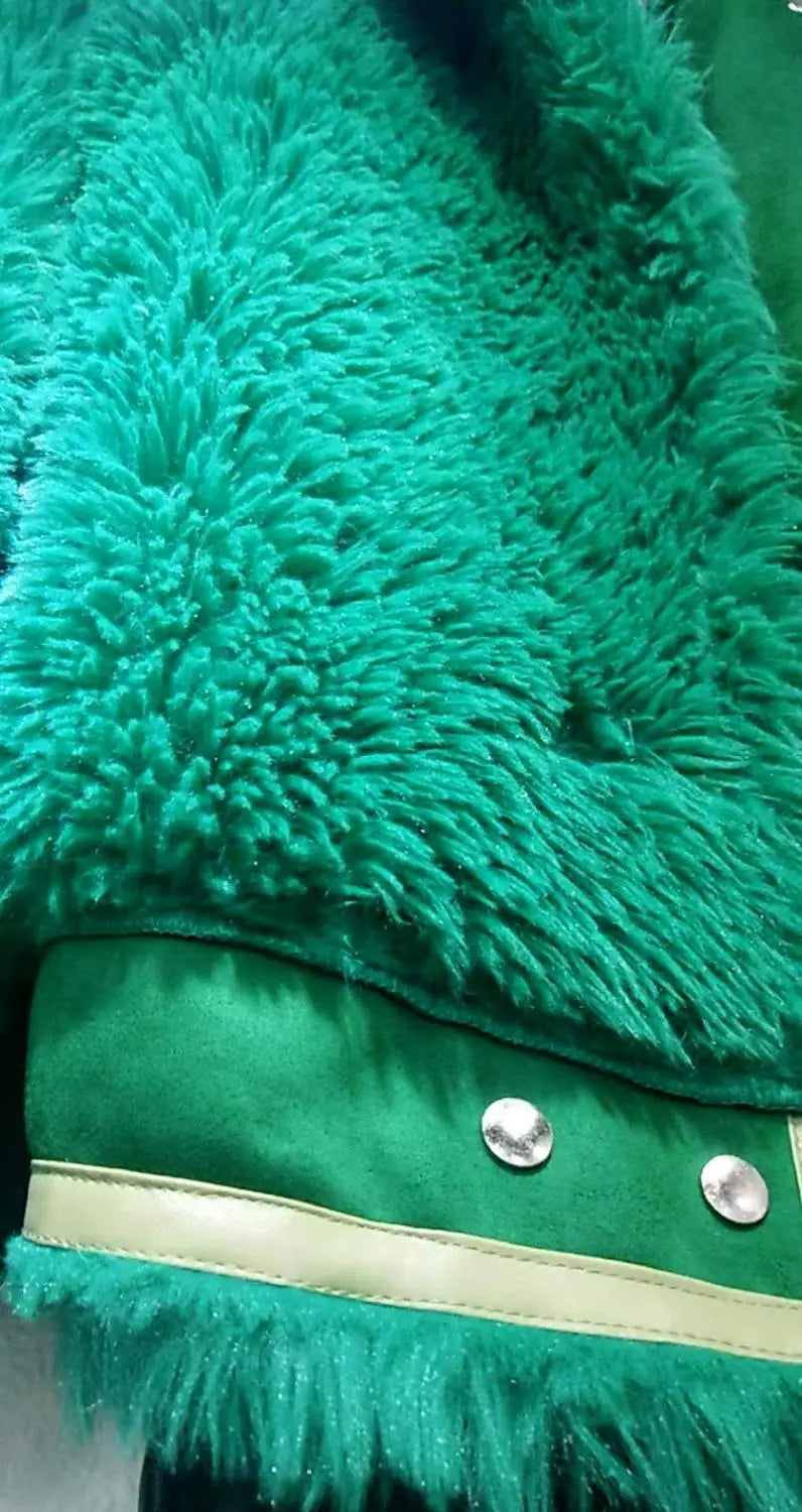 Fashion Lalambswool Coat Women's Faux Fur Coat Medium-Length Female Fur Short Coat Autumn and Winter Women Woolen Coat