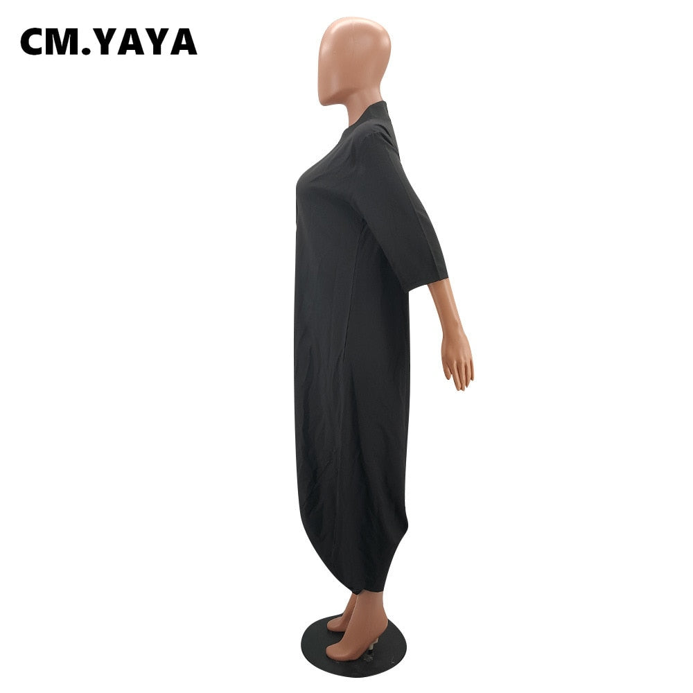 Jumpsuit Solid Half Sleeve Single Breasted Loose Ankle Length