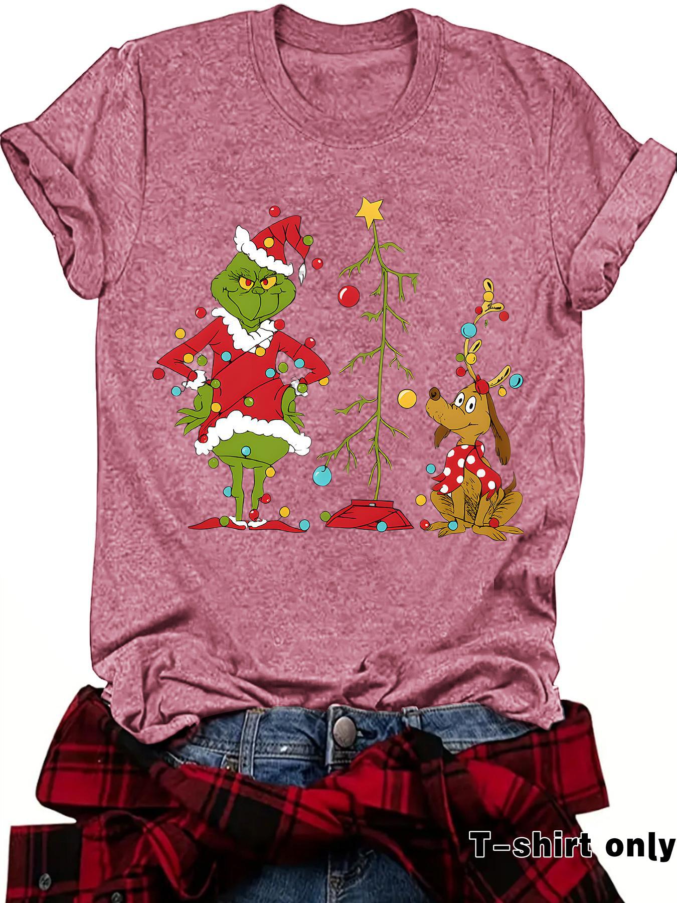 Cartoon Grinch fur monster printed hoodie