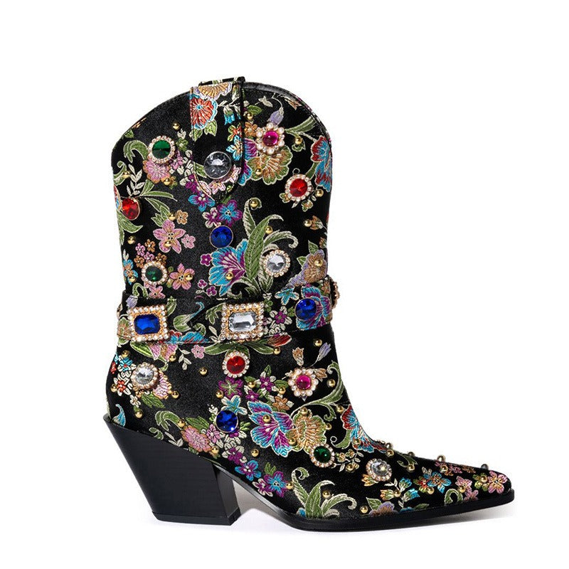 Women Gemstone-embellished Cowboy Boots