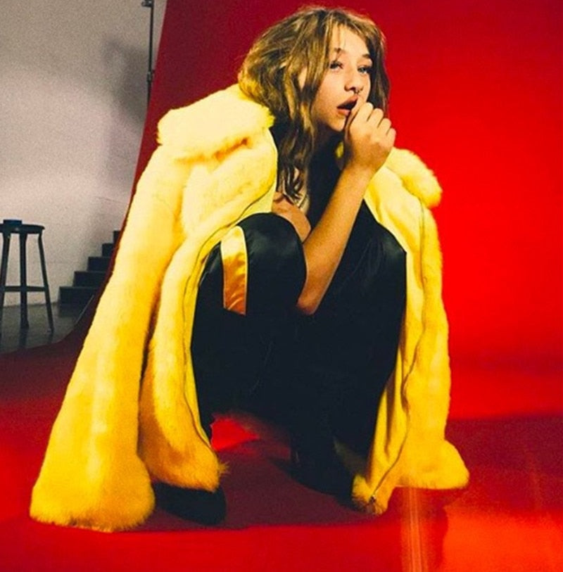 I AM Gia Faux Fur Coat