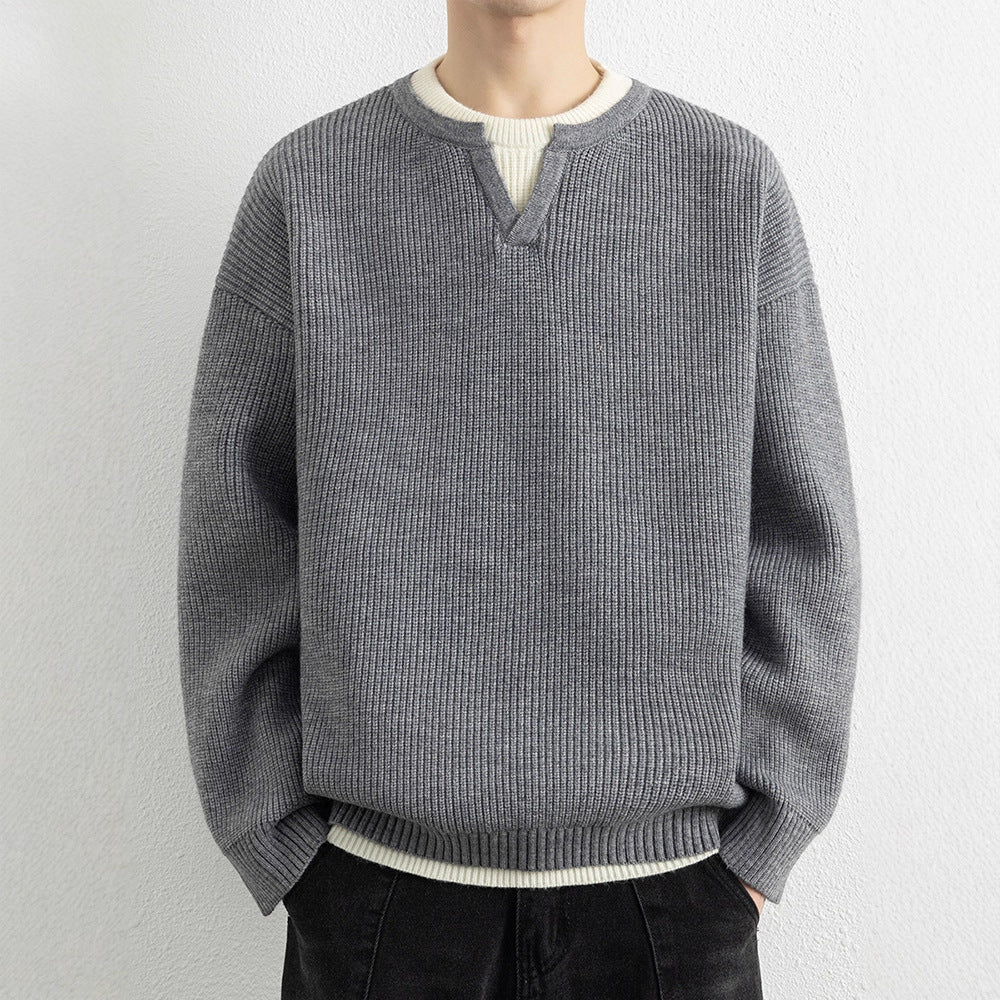 Faux Two-Piece Sweater