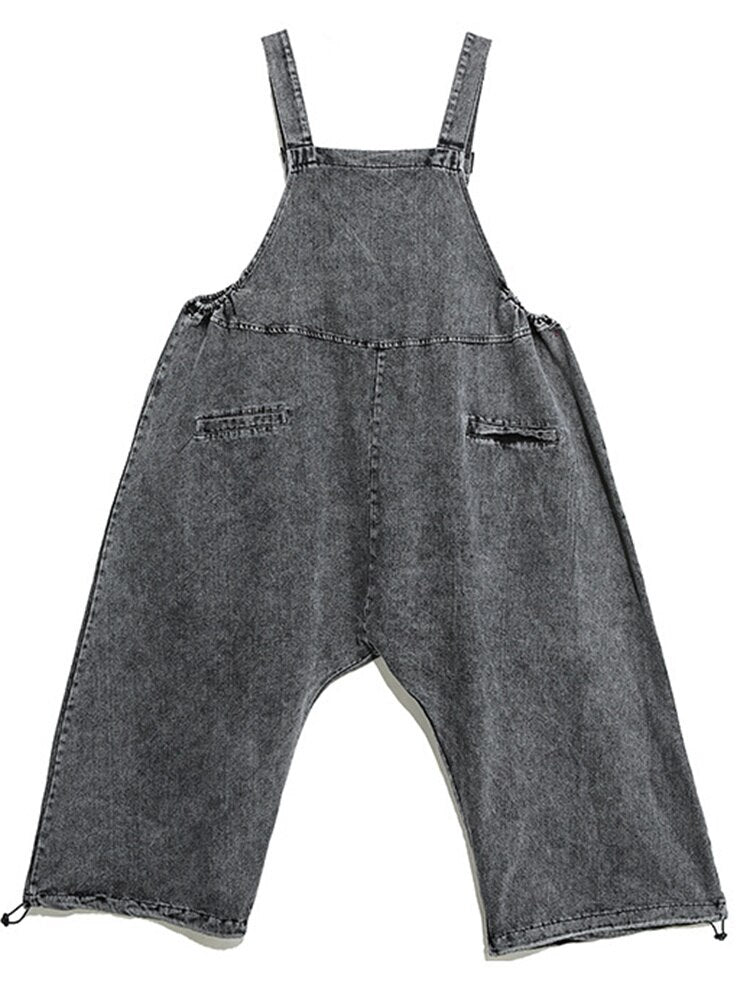 Trendy Ladies Denim Bibs Maternity Workwear Jumpsuits